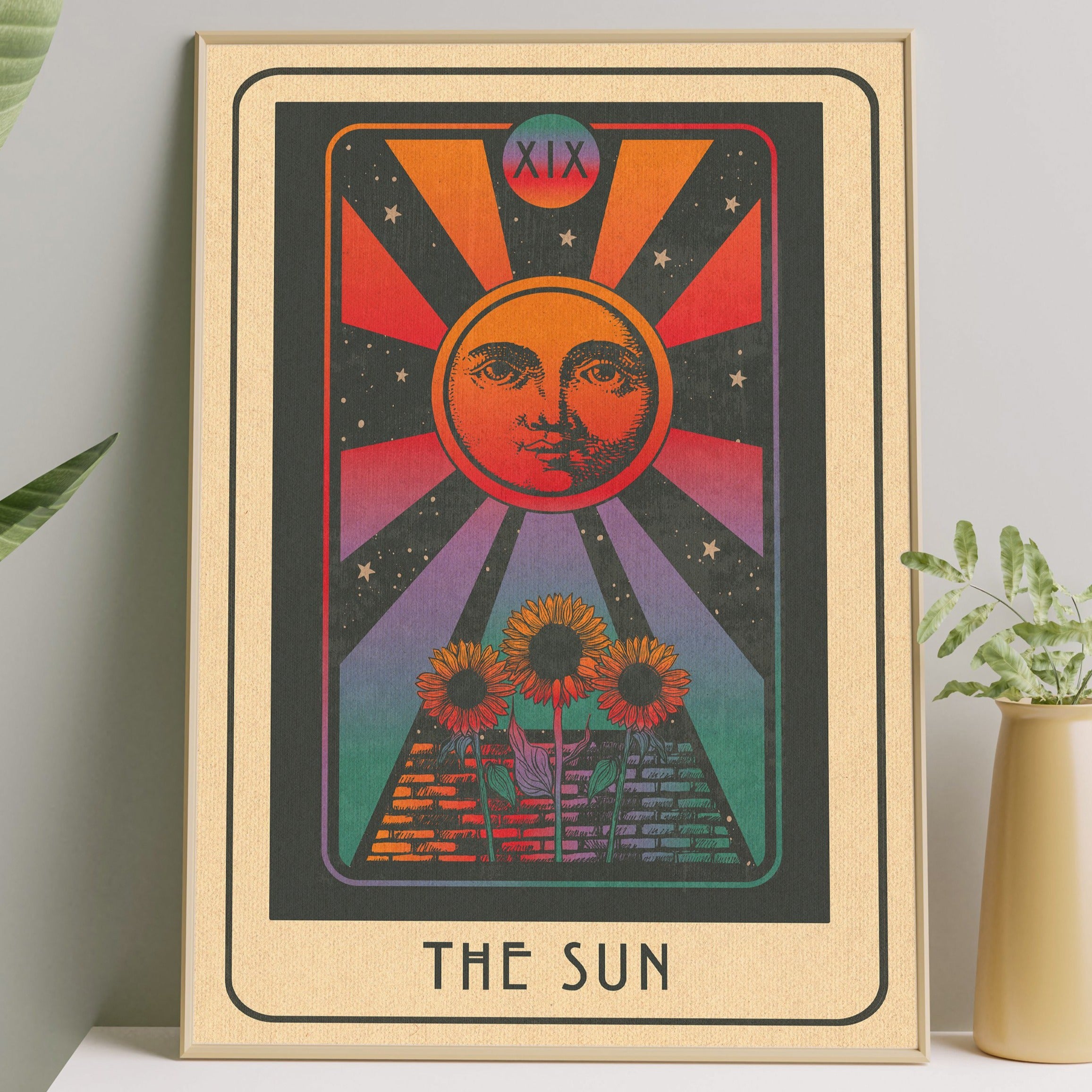 Inktally Tarot - Major Arcana - The Sun -Portrait Print – InkTally